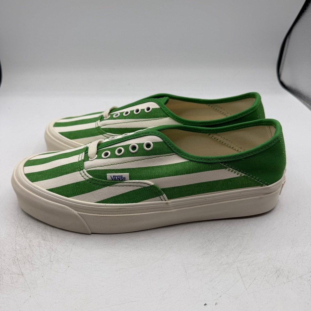 VANS OG Style 43 LX Low Shoes Men Sz 9 Lime Green Pinstripe Sneakers VN0A3DPBVQX - Picture 6 of 11